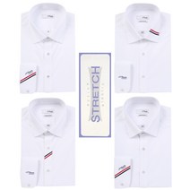 듀퐁셔츠 SE1SM22LS927SWH 화이트 솔리드 삼선 포인트 슬림 핏 긴팔 와이셔츠 2종 택1
