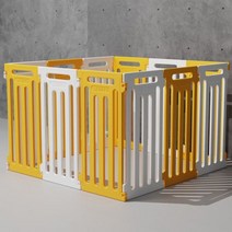 애완 동물 인클로저 개 케이지 소형견 중형 및 대형견 실내 블로우 성형 플라스틱 환경, White yellow_20PCS