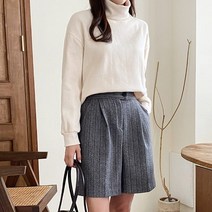 [수키] 핀스트라이프 버뮤다 여성반바지 1108498