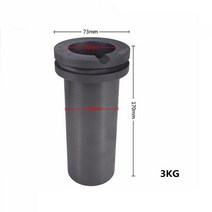 흑연 도가니 금 은 용융 도구 고순도 용융 도가니 용량 1kg2kg3kg 금은 고철로, 3kg