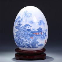 도자기 골동품 jingdezhen 세라믹 꽃병 행운의 계란 분말 에나멜 얇은 번영 계란, 산 계란 x1