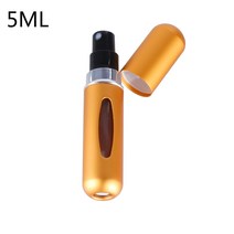 5ml/8ml Refillable Perfume Spray Bottle Perfume Atomizer Empty Cosmetic Containers Travel Mini Alumi, 5ml Matte gold