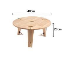 스프링힐 SpringHill 캠핑 클래식 원형 테이블 야외 티피텐트 폴대 파일드라이버 원목