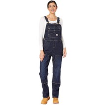 CARHARTT 칼하트 여자 더블프론트 BIB 오버롤 데님 멜빵바지