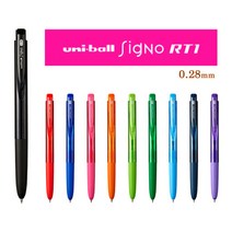 미쯔비시 유니 시그노 RT1 노크식 0.28/0.38mm UM-155, 0.38-베이피핑크(68)