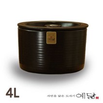 [RA㏓] 옹기 항아리 단지 4L 김치 장아찌 장항아리 심플 가정용 옛날 국산 업소용 고급 ▷_§Ea
