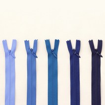 소잉데일리 콘실지퍼 바지지퍼 청바지지퍼 모음전_ 15cm~100cm 160여종, 34 다크네이비, 9. 콘실지퍼_60cm(26~50)