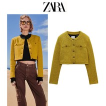 스트레이트 슬림 라운드 ZARA 자라 여성 자켓