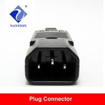 10A 250V 검정색 IEC C14 수 배선 플매트 카펫 러그 PDU UPS Rewirable 전원 커넥터 3 핀 AC 소켓, 한개옵션0, 한개옵션0