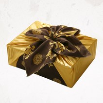 글라라세상 선물포장용 나염 공단보자기 대(108x108cm), 꽃나염, 1장