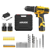독일 AIRUIDE 무선 전동드릴 21v 충전 임팩 드라이버 해머 드릴, 가정용 전동드릴 세트 12V 기본형(배터리x2)