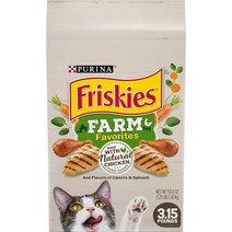 고양이영양제 Purina Friskies 건식 고양이 사료 닭고기가 포함된 농장 식품 - 22파운드 가방, [02] 22파운드(1팩), [01] 다른