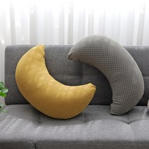 순면 바나나쿠션 미용실쿠션 댕댕이반달, 라벤더