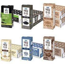 매일두유 고칼슘 검은콩 단백질 99.89 고단백 식이섬유 초콜릿 190ml 24팩 48팩, 매일두유 초콜릿 190ml 24팩