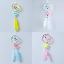 DIY 소형 드림캐쳐 만들기 재료 단체수업재료set 드림캐쳐재료 드림캐쳐만들기 마크라메만들기 드림캐쳐DIY 차량용드림캐쳐, 민트