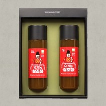 유기농 쌀조청 담양 이왕이면 올바른 유기농쌀 겉보리, 선물포장없음(500g 2개)
