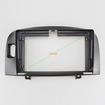 9 인치 Fasxia 자동차 오디오 프레임 라디오 근막 gps 네비게이션 근막 패널은 2006 현대 NF 소나타 적합
