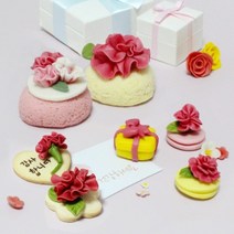 가정의달 카네이션 반달떡 쿠키 쌀카롱만들기 실속형, 감사쌀카롱실속형세트