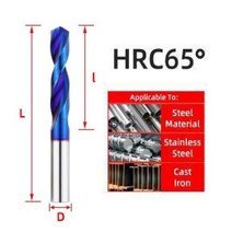전동 핸드 가정용 드릴 세트 굴착 홀 텅스텐 카바이드 비트 티타늄 금속, 1.6mm+HRC65