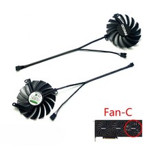 gtx980ti새로운 4 핀 CF12910S RTX 3070 TI X3 GPU 팬 INN03D GeForce 3080 OC 그래픽 카드 냉각 팬, 04 FanC