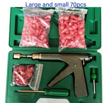 자동차 타이어펑크 수리키트 씰 일반 모터 타이어 수리 도구 키트 자동차 자전거 펑크 플러그 차고 오토, 08 크고 작은 70