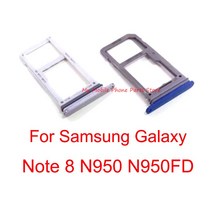 10 PCS 삼성 갤럭시 노트 8 Note8 N950 N950U N950FD 마이크로 SD 카드 소켓 홀더에 대 한 단일/듀얼 Sim 트레이 슬롯 홀더, [03] Single Sim   Gold