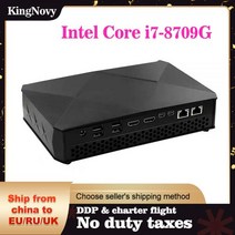 Kingnovy-NUC PC 인텔 코어 i5 8305G i7 8709G 게임용 미니 컴퓨터 2 * HDMI2.0 2 * 미니 DP 4x4K Radeon RX Vega M GH 그래, Intel Core i5-8305G, 미국, 8G DDR4 256GSSD WiFi