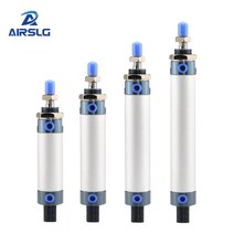 cylinder gauge 알루미늄 합금 공압 실린더 MAL 16mm 보어 25mm-500mm 스트로크 복동 단일로드 에어, 템플릿 16-175