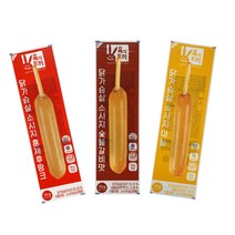 육식토끼 닭가슴살 소시지 핫바 70g 3종 혼합 30팩, 마늘맛10팩+훈제후랑크10팩+숯불갈비맛10팩