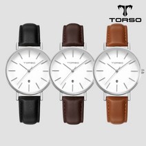 22.T102F-SS-L 패션 셀러브리티 시계 토르소 카리아 데이트 워치 여성가죽밴드시계
