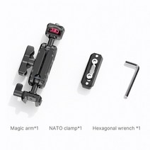 카메라부속품 촬영장비 ulanzi r103 14quot가 있는 나토 클램프 듀얼 볼 헤드가 있는 다기능 관절 매직 암 카메라 조명 모니터 마이크용 마운트