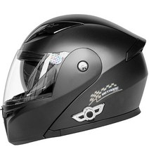 바이크 부품 DOT 승인 플립 업 오토바이 헬멧 이중 안개 방지 바이저 블루투스 헤드셋 내장 분리형 라이너, 04 4_04 XXL