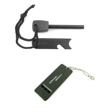 노마드캠핑 파이어스틱 휘슬, 1세트, 블랙