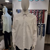 바쏘옴므 오버핏 화이트 면 캐쥬얼 셔츠(wsw1gt05)