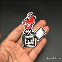 아플리케 패치 와펜 의류에 대한 록 펑크 패치 자수 스트라이프 해골 아플리케 의류 자켓 청바지에 대한 유령 배지 diy 장식 바이커 영원히, 13 고급장교
