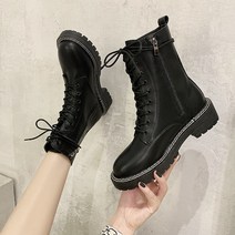 여성 패딩 롱 부츠 승마 바이커 소 가죽 양 여자 겨울 패션 지퍼 둥근 머리 여자의 따뜻한 미끄럼 방지 스노우 캐주얼 플랫 신발 편안한 탈취제 모든 경기