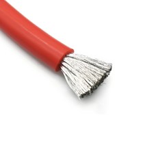 실리콘 케이블 전선 2 AWG, 빨강