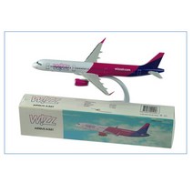비행기 모형 다이캐스트 A321 WIZZ 항공기 22cm 회의 수지 기초 정체되는 전시 여객기 수집 기념품, 01 A