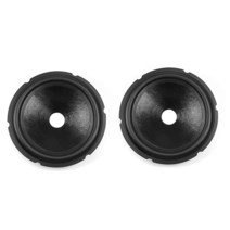 Fielect 2피스 16.5cm(6.5인치) 종이 스피커 콘 서브 우퍼 콘 드럼 페이퍼 2.5cm(1인치) 내부 지름 고무 서라운드