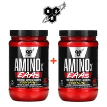 (1+1) BSN Aminox EAA 비에스엔 아미노엑스 필수 아미노산 가루 파우더 BCAA 딸기 용과 375g 2팩