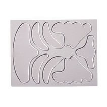 목세로주름 세로목주름 일일일팩 눈밑주름패치 목주름팩 실리콘팩 재사용 가능한 실리콘 패치안티 림 패드실리콘 주름 제거 스티커얼굴 이마목눈 스티커스킨 케어820 개, 01 8 pcs set