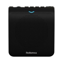 Rolton K100 미니 휴대용 라우드 스피커 음성 증폭기 마이크 USB 포함 교사 교육 회의용 TF 카드 삽입 가능, 러시아, 검정
