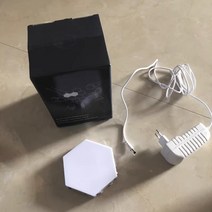 스마트터치 퀀텀 라이트 벽 램프 거실 침실 침대 육각형 벌집 인테리어, 2매 램프 조합 전원 포함