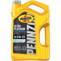 펜조일 울트라 플래티늄 5W-20 100% 합성유 엔진오일 4.73L Pennzoil Ultra Platinum Full Synthetic 5W-20 (5 Quart), 4730ml