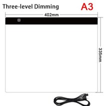 Elice A3 A4 A5 드로잉 태블릿 다이아몬드 페인팅 보드 USB 아트 복사 패드 쓰기 스케치 Wacom Tracing led 라이트 패드, 협력사, A3 40x33.5CM