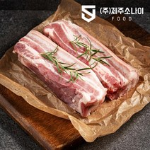 [오전 9시 이전 주문시 당일 출고] 신선한 제주소나이 칠돈가 제주직배송 제주흑돼지 오겹살 2Kg / 500g 4팩, 1cm
