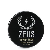 ZEUS 수염 밤 천연 밀랍 & 시어 버터 밤 페이셜 헤어용 소프트닝 컨디셔너 - 미국 제조 (무향) 56.7g(2온스), Unscented_2 Ounce
