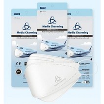 (재고보유) CE인증 4중구조 마스크 미디어차밍 100매 FDA KF94