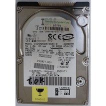 노트북용 하드 IDE 방식 IBM 30G 2.5인치/ 중고!