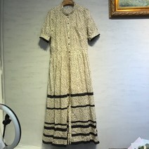 쟈딕앤볼테르 헨리넥 잔 플라워 패턴 원피스